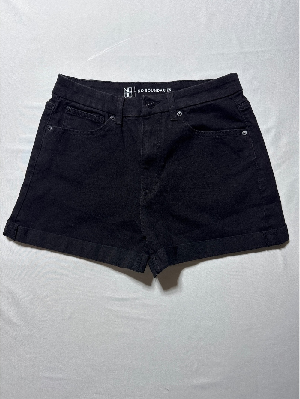 No Boundaries Black Denim Shorts - Comfy & Cool!